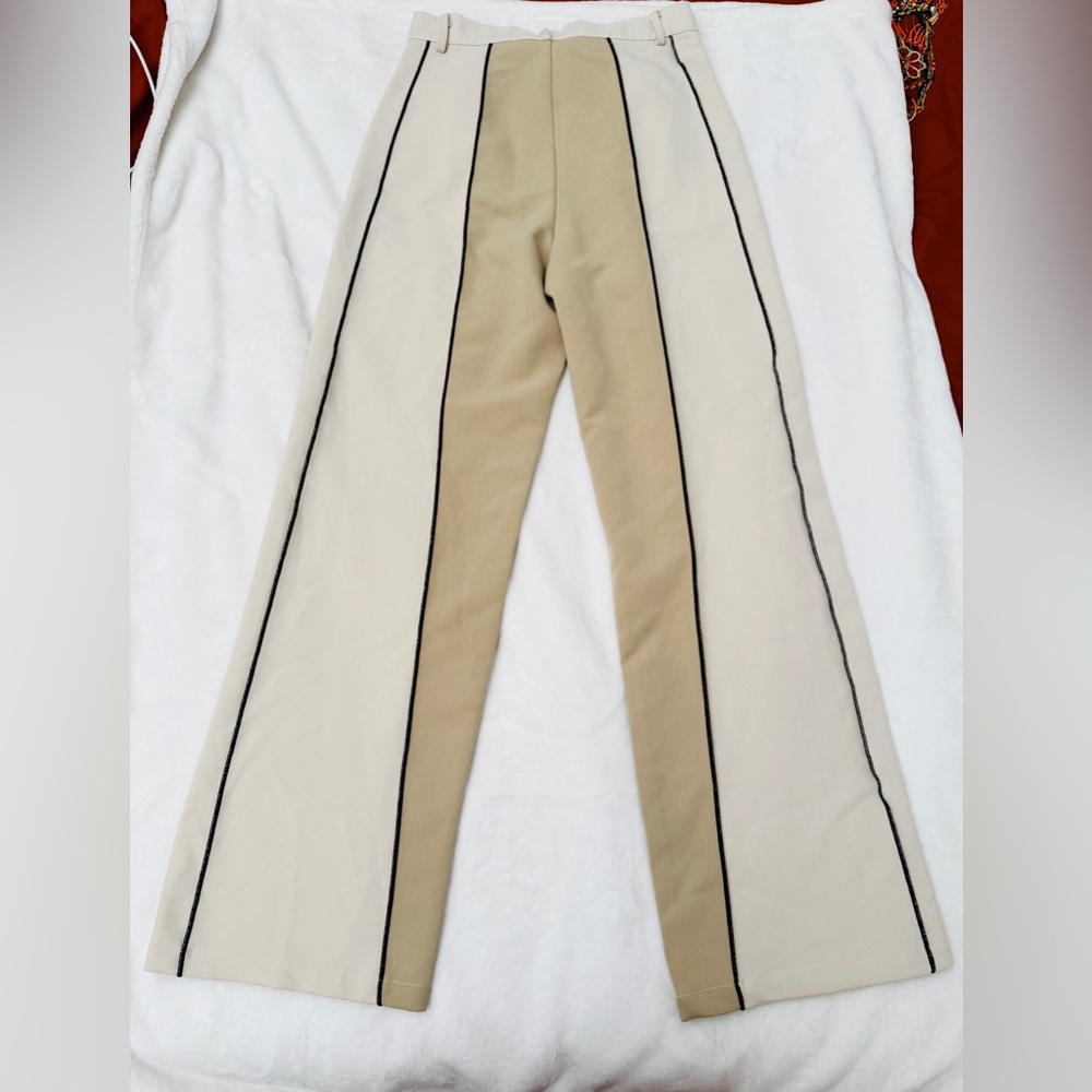 Cider Khaki Black Striped Dress Pants